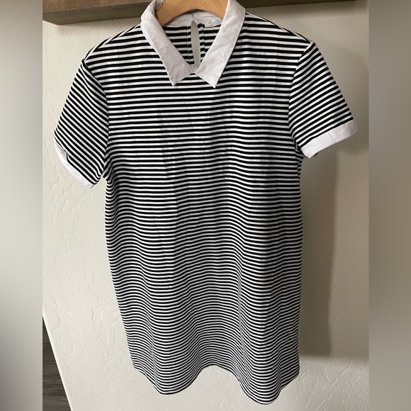 Zara Dresses Zara Striped Collard Mini Dress Nautical Feelshift